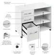 thumbnail image 5 of Bush Business Furniture Hustle Office Storage Cabinet with Wheels in White, 5 of 7