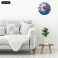 thumbnail image 5 of PRATYUS 10 Inch Wooden Wall Clock Sky Clouds Sunset Print Decor 10x10in, 5 of 8