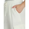 thumbnail image 2 of Scoop Women’s and Women’s Plus Ultimate Scubaknit Wide Leg Cargo Sweatpants, Sizes XS-4X, 2 of 4