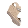 thumbnail image 4 of Sandalia De Plataforma Confort Turkia Con Yute Natural Napa Metálica Inox Para Mujer, 4 of 5