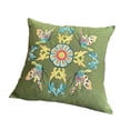 thumbnail image 4 of yuksok Embroidery Kit Pillow Cover Chinese Cushion Case Couch Decor Gift Needlework Green, 4 of 9