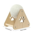 thumbnail image 3 of OEFNTAC Home and Kitchen Sisal Cat Scratching Ball Roller Climbing Frame Durable No Shedding Entertainment Scratcher for Cats Play 7.09x7.09x4.72in, 3 of 6