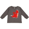 thumbnail image 3 of Inktastic Adorable Red Dragon Boys Long Sleeve Toddler T-Shirt, 3 of 5