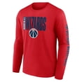 thumbnail image 2 of Men's Red Washington Wizards Vision Long Sleeve T-Shirt, 2 of 3