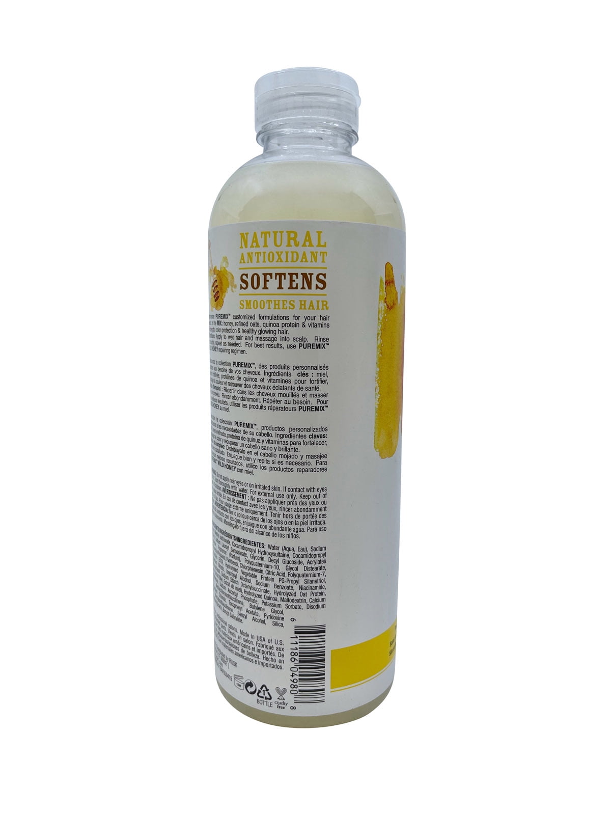 Puremix Wild Honey Repairing Shampoo - Dry Hair by Rusk for Unisex - 35 oz Shampoo
