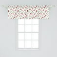 thumbnail image 2 of Ambesonne Cherry Valance Pack of 2, Simple Summer Fruit Pattern, 54"X18", Vermilion Lime Green, 2 of 4