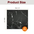 thumbnail image 2 of Uxcell 20Pcs Peel and Stick Marble Tiles, Waterproof Wall Panel Backsplash, 11.81"x11.81" Peel and Stick Shower Tiles for Bathroom, Black and White Root Design, 2 of 7