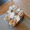 thumbnail image 4 of URMAGIC Baby Girls' Sandals Summer Bling Pearl Crystal Butterfly Princess Dress Shoes for Big/Little Kid, 4 of 11