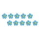 thumbnail image 5 of Parches de flores Cateissary 10 piezas autoadhesivas bordados, 5 of 6