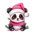 thumbnail image 6 of XEOVHV Christmas Panda Ornament,Xmas Acrylic Hanging Decoration,Panda Christmas Pendant Christmas Acrylic Cutouts with Ropes Panda Ornaments for Christmas Tree Living Room Home Window Outdoor Car, 6 of 8