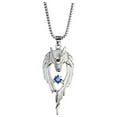 thumbnail image 2 of Arghm Glowing Wolf Necklace,2.2x1in Luminous Wolf Pendant,Retro Hip-hop Street Trendy Necklace, 2 of 3