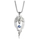 thumbnail image 2 of Collar con colgante de lobo luminoso para hombre: diseño de cabeza de lobo luminosa con luz verde para visibilidad nocturna y estilo urbano., 2 of 3