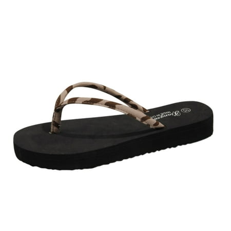 

Youmylove Women Slippers Thong Sandals Summer Fashion Casual Shoes Breathable Indoor Outdoor Toe-knob Beach Flip Flops Comfort Cozy Leisure Daily Walking