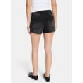 thumbnail image 3 of Madden NYC Women’s Studded Denim Shorts, Sizes 00-18, 3 of 5