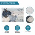 thumbnail image 6 of Navy Blue Fall Placemats Set of 6, Thanksgiving Harvest Botanical Pumpkin Vintage Washable Wipeable Table Mats for Dining Tables, Indoor Outdoor Kitchen Place Mats for Holiday Party Table Decor, 6 of 9