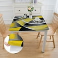 thumbnail image 2 of Acheng Circles Lines Abstract Square Tablecloth Waterproof 100% Polyester Fiber 52*52, 2 of 8