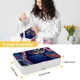 thumbnail image 5 of Owt PU Leather Jewelry Boxes Necklace Holder Display Case with Removable Compartment Portable, 5 of 6