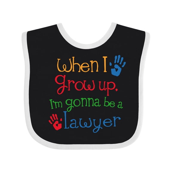 Inktastic Future Lawyer Boys Girls Attorney Boys or Girls Baby Bib