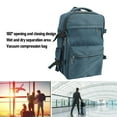 thumbnail image 3 of Vacuum Backpack Travel, 27L Expandable Vacuum Carry on Backpack with Pump, 15.6in Laptop Compression Backpacks with Compartments, Personal Item Compression Back Pack, 3 of 7
