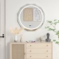 thumbnail image 2 of Costway 30" x 30" LED Bathroom Mirror with Dimmable 3-Color Lights Defog Time/Temp Display, 2 of 10