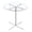 Transparent+Silver, variant on GZXS Modern Round Bar Table with Clear Tempered Glass Top & Silver Metal Base, Counter Height Pub Table for Kitchen, Dining, Small Spaces - 36" Dia x 36.2"H