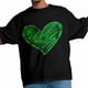 thumbnail image 4 of Camisetas informales de manga corta con trébol de corazón verde para hombre, camisetas gráficas, 4 of 8
