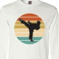 thumbnail image 4 of Inktastic Karate Martial Arts Silhouette Long Sleeve T-Shirt, 4 of 5