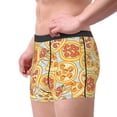 thumbnail image 4 of Balery Cute Pizza In Various Men's Boxer Briefs, Soft and Breathable Cotton Underwear with nylon Waistband-Large, 4 of 9