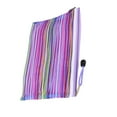 thumbnail image 2 of Office   Nylon Mesh Zipper Closure Stripe A5 Paper Holder Document File Bag, 2 of 5