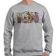 thumbnail image 2 of Halloween Coffee Long Sleeve Shirt Unisex 5X-Large Grey, 2 of 5