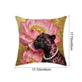 thumbnail image 3 of JoyMoreHome Panther Pattern Throw Pillow Cover, Soft Washable Decorative Pillowcase, 18x18 Inch Cushion Cover for Sofa, Chair, Livingroom, Bed, Car, 3 of 6