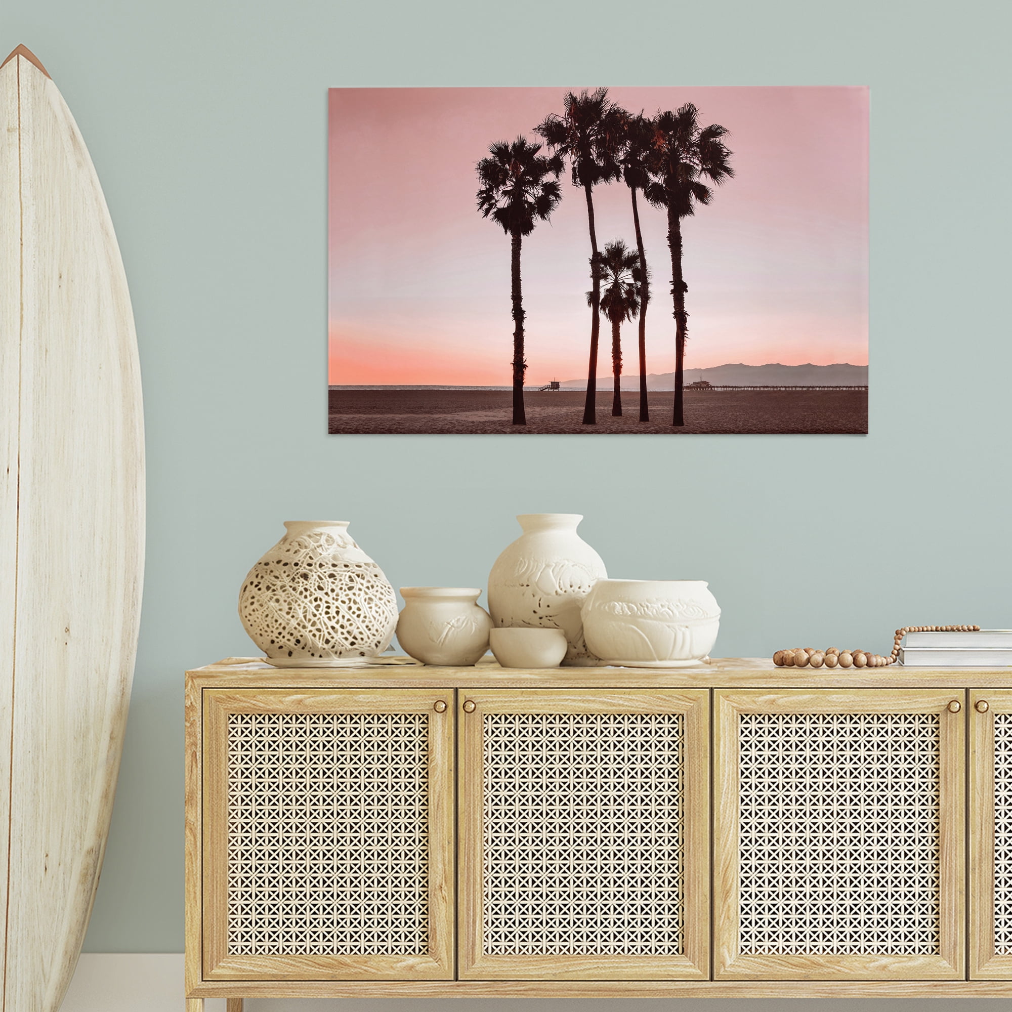 Stupell Industries Cluster of Palm Trees Nautical & Beach Photography Wrapped Canvas Art Print Wall Art, 45 x 30