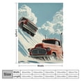 thumbnail image 4 of Orinice Retro Racing Cars Blanket  Vintage Cars Plush Blankets, Ideal for Home Decor, Couch, Bed, Travel, for Adults and Kids 60x80in, 4 of 6