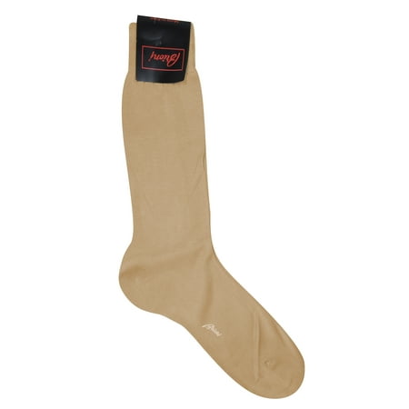 Brioni Men's Tan 100% Cotton Socks (12)