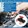 thumbnail image 2 of Interruptor de Desconexión de Batería 12-24V Interruptor de Corte de Energía Aislante ON/OFF para Automóviles, Vehículos, Casas Rodantes y Barcos 1 Pc, 2 of 7