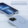 thumbnail image 4 of Compatible with iPhone 13 Pro Max Case 6.7inch with Ring Kickstand|Liquid Silicone,Microfiber Linner|Anti-Scratch Full-Body Shockproof Protective Case, 4 of 4