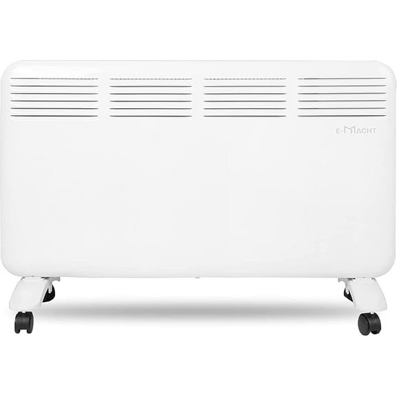 Electric Space Heater for Indoor Use, Freestanding Convection Panel Heater with Adjustable Thermostat, Portable Wall Heater for Bedroom, Bathroom, Energy Efficient, Digital Display