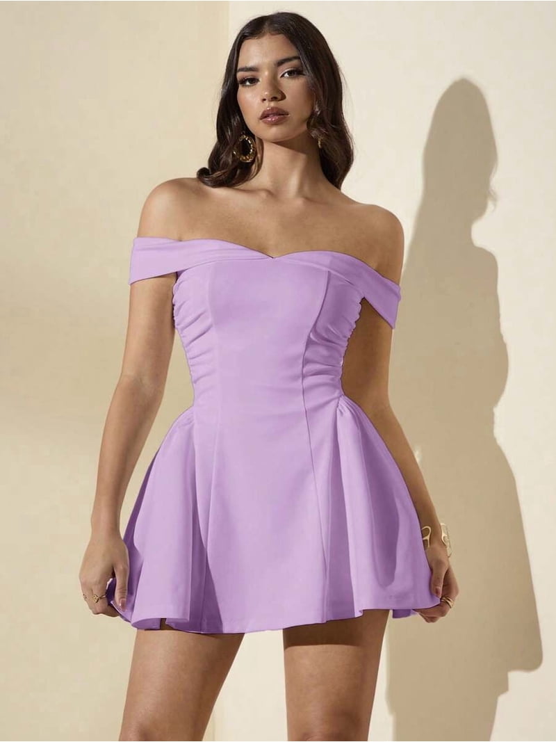 off shoulder birthday dress H3691 Little Green Evening Dress, Temperament, Fresh Birthday Dress,off Shoulder Party Dress,custom Made