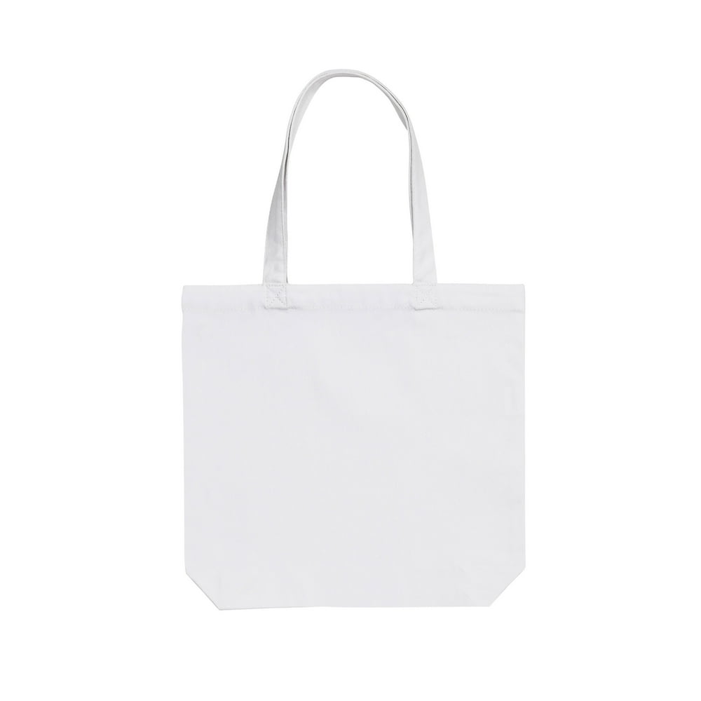 12pk White Cotton Tote Bags (14