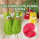 thumbnail image 5 of 3D Funny Style Socks Anti-slip Sweat-absorbent Middle Tube Socks for House, 5 of 5