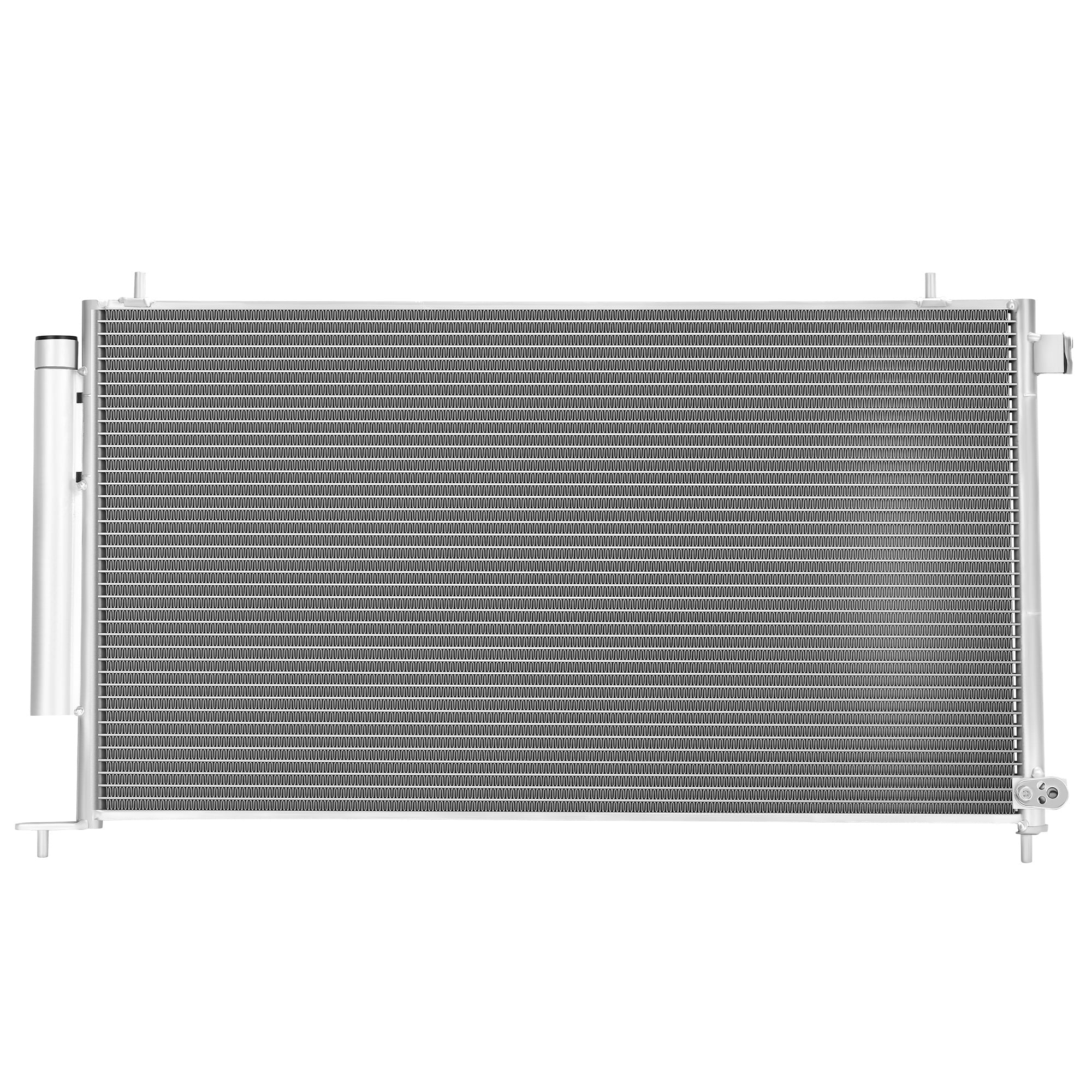 LEDKINGDOMUS AC Condenser for 2002-2006 Honda CR-V & 2003-2011 Element L4 2.4L, Replacement OEM#80110S9A013, Premium Aluminum, Leak Tested 2.94MPa, High-Density Louvered Fins