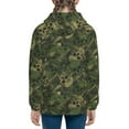 thumbnail image 6 of Kdxio Green Camouflage Skull Pattern Kids Boys Girls Zip Up Hoodie 3D Printed Hooded Sweatshirt Hoody Coat with Pocket 7-12 Y-Medium, 6 of 6