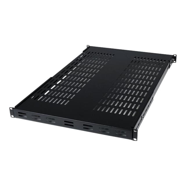 StarTech.com Étagère de Montage Ventilée pour Serveur 1U Réglable - 175 Lb - Plateau Universel de 19,5 à 38 Po de Profondeur pour Rack d'Équipement AV/ Réseau de 19 Pouces (ADJSHELF) - Étagère de Rack - Noir - 1U - 19 Pouces - pour P/N : CABSCRWS1224, RK1536BKF, RK1836BKF, RK3236bkb, RK4242BK24, RK4242BK30