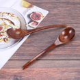 thumbnail image 2 of Cucharas de sopa de madera, 6 piezas 7.84 pulgadas cucharas de ramen japonesas redondas Afortunado Sencillez, 2 of 3
