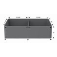 thumbnail image 1 of American Imaginations 33-in. W Black Granite Composite Kitchen Sink With 2 Bowl, 1 of 4