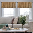 thumbnail image 3 of LALILO Kitchen Curtain Valance Weave Wood Bamboo Rod Pocket Window Curtain 52"x 18" Set of 2, 3 of 6