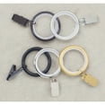 thumbnail image 4 of Meriville  Drapery Curtain Rings with Clip - 1.5-Inch Inner Diameter with insert Gold - Set  of 14, 4 of 5