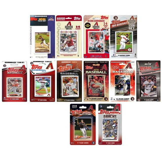 C&I Collectables DBACKS1219TS MLB Arizona Diamondbacks 12 Ensembles de Cartes à Collectionner sous Licence