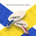 thumbnail image 6 of Suodoka Kids Table Tennis Paddle 5-Ply Wood Baseboard Red Penhold Short Handle Racket (10.63 inches / 27 cm), 6 of 9