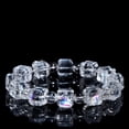 thumbnail image 4 of Natural Crystal Cube Sugar Stretch Bracelet, 4 of 6
